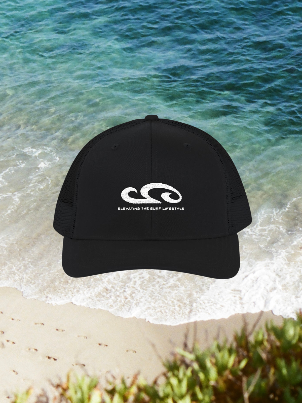 GoneCoastal Embroidered Hat - Black